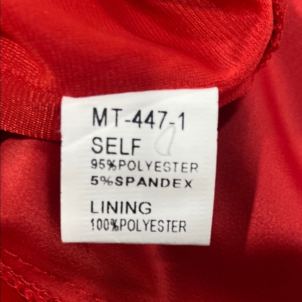 Karlie Red Asymmetrical Embellished Tank Top - Picture 3 of 4